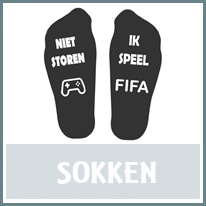 Sokken met tekst