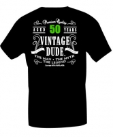 T-shirt, Vintage dude, met  leeftijd