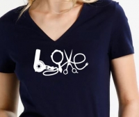 T-shirts voor kapsters met tekst LOVE