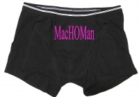 Heren boxershort met tekst Macho man