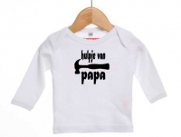 Baby t-shirt met bedrukking 'hulpje van papa'