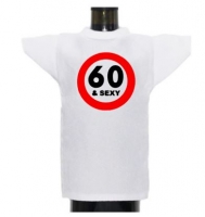 Mini T-shirt met tekst  60 en sexy