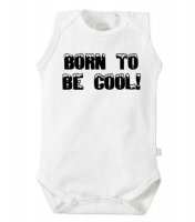 Baby romper met bedrukking Born to be cool