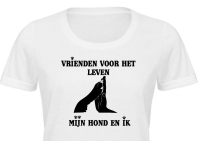 T-shirt Vrienden voor het leven mijn hond en ik