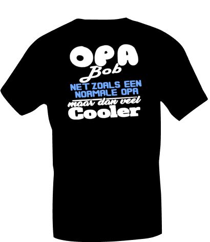 T-shirt Opa Bob net zoals een normale Opa maar dan veel cooler