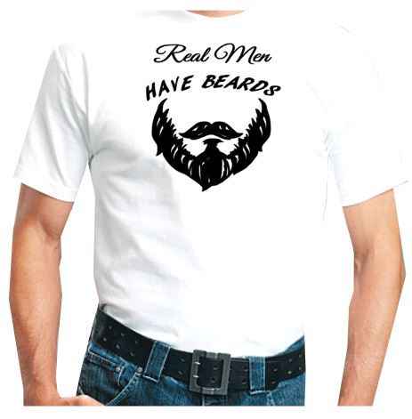 T-shirt Real men have beards