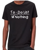 T-shirt To-Do list Nothing