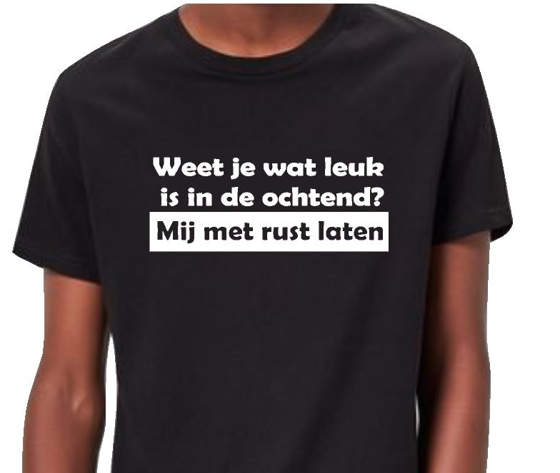 Fragiel staking Trots Heren t- shirt grappige tekst 'weet je wat leuk... - www.tekstkadoshop.nl
