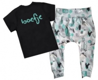Babykleding set jogger en t-shirt met tekst boefje