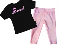 Babykleding set jogger en t-shirt met tekst sweet