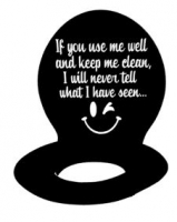 Toilet sticker If you use me well