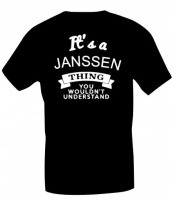 Dames T-shirt It's a Janssen thing.