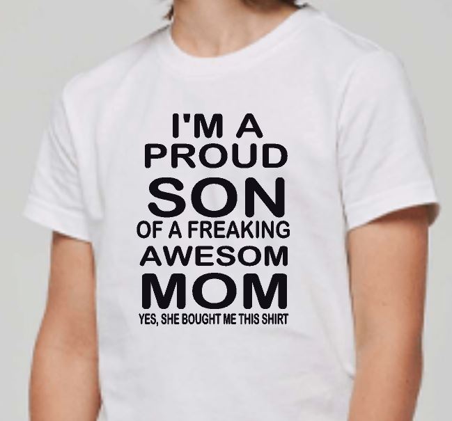 Jongens T-shirt I'm a proud son
