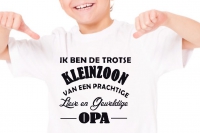 T-shirt ik ben de trotse kleinzoon