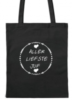 Juf cadeau tas voor de allerliefste juf