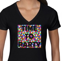 Dames t-shirt Time to party