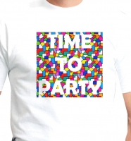 Heren t-shirt Time to party