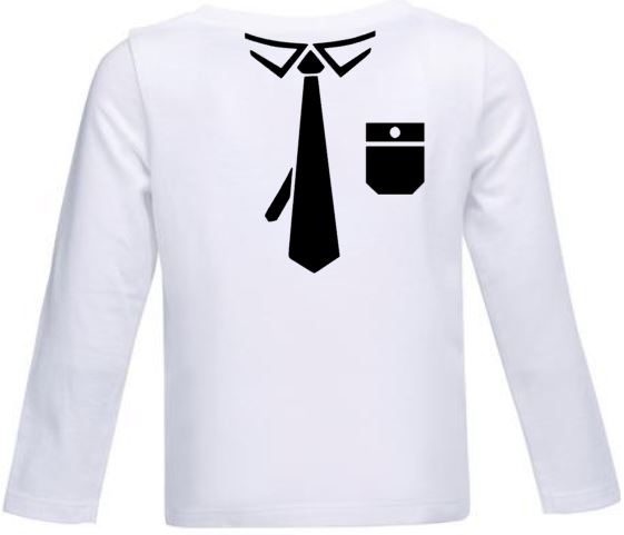 onthouden spreiding Meisje SALE Kinder T-shirt met stropdas en borstzakje. maat 104 -  www.tekstkadoshop.nl