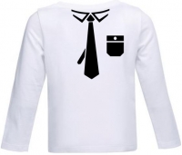 SALE Kinder T-shirt met stropdas en borstzakje. maat 104