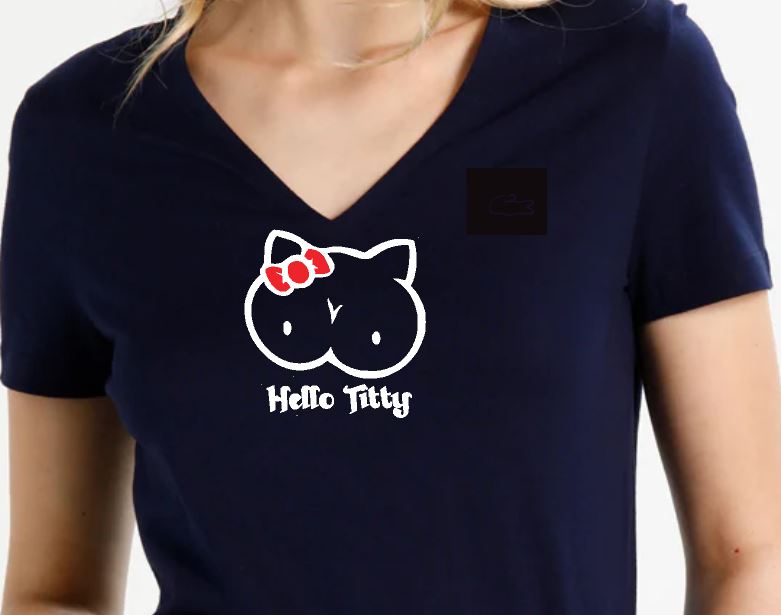 Hello Titty dames shirt