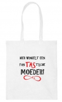 Katoenen tas met tekst fantastische moeder