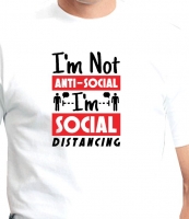 I'm not anti social t-shirt