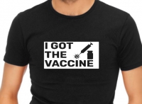 I got the vaccine t shirt