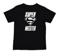 Bedrukte Jongens  t-shirt Super meester