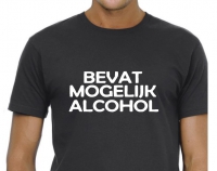 Bevat mogelijk alcohol Heren t-shirt