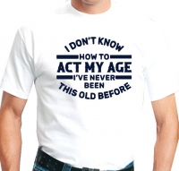 Heren T- shirt met grappige tekst