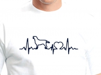 T-shirt Labrador hartslag