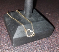 Armband met Glitter hart