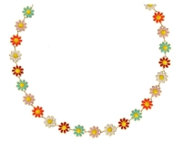 18K vergulde bloemen ketting