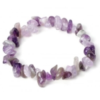 Armband Natuursteen Elastisch paars