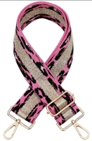 Bag strapp zwart roze