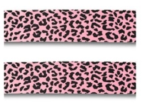 Bandana luipaard Licht roze en zwart en
