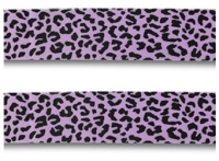 Bandana luipaard paars en zwart