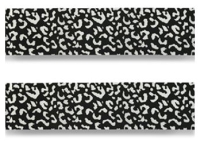 Bandana luipaard wit en zwart