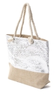 Beach Bag Leopard Silver