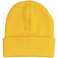 Beanie/ muts oker geel
