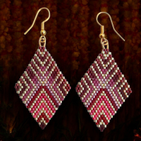 Brick Stitch Oorbel driehoek Lara