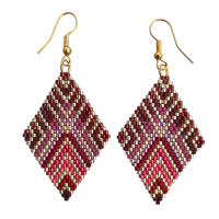 Brick Stitch Oorbel driehoek Lara