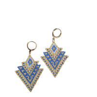 Brique stitch oorbellen  Cato