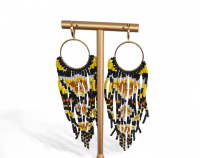 Franje Boho en  oorbellen African Beauty