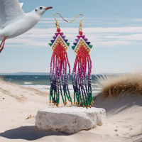 Franje oorbel Jasmijn