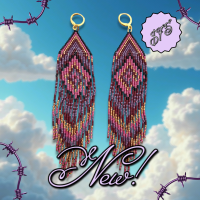 Franje oorbellen Boho