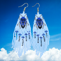 Franje oorbellen kever