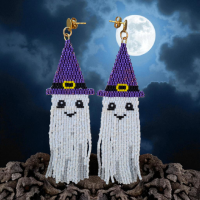 Franje oorbellen spookje