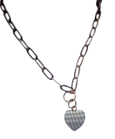 Jasseron ketting met schelphart goud