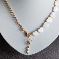 Ketting jasseron met hartjes